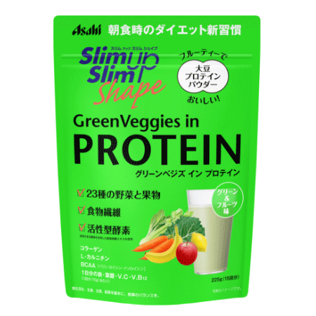 [Asahi] 슬림 업 슬림 그린베지스 인 단백질 225g