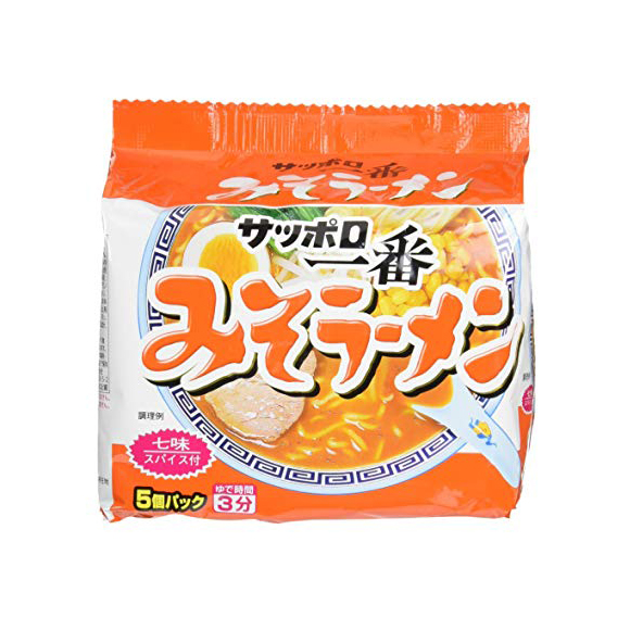 [sapporo-1ban] 삿포로 이치방 미소 라멘 5개입