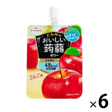 たらみ 맛있는 곤약 젤리 사과 맛 150g 1 세트 (6 개입)