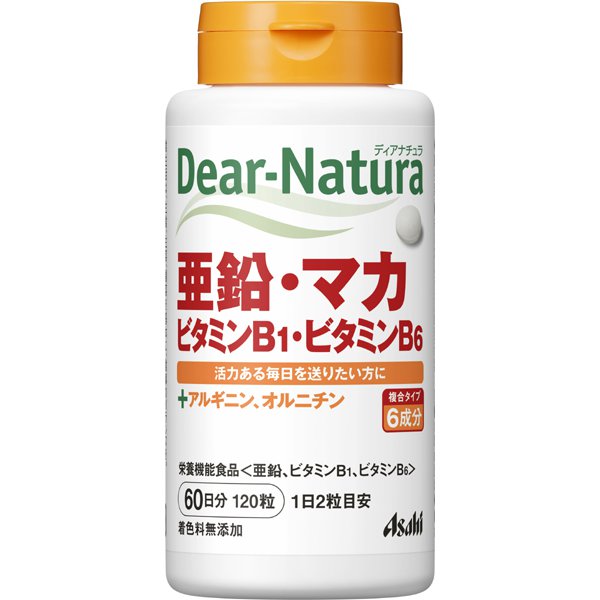 디어 내츄럴 Dear-Natura 아연·마카·비타민 B1·비타민 B6 60일 120알