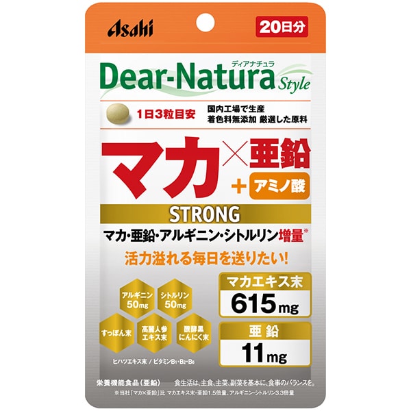 디어 내츄럴 Dear-Natura 디어 내츄럴 스타일 스트롱 마카 X 아연 20일 60알